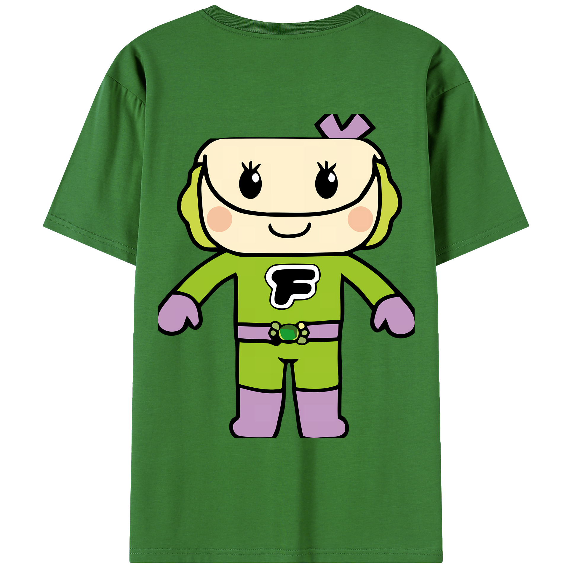 （画像用） アンパンマン Anpanman レディース半袖Tシャツ(バックプリント)